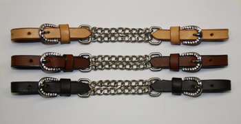 EE Tack Kinnketten - Show - Stones on Buckle & Chain - 3 Farben