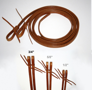 EE Tack Herman Oak Harness Leder Zügel - 3/4 '' - 19mm - ca. 8 ft. / 240cm lang - QUICK CHANGE