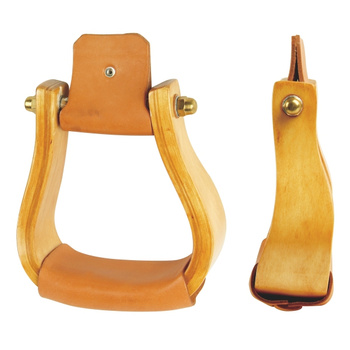 HYX Holz Steigbügel - gebogen / CURVED - 221625+L