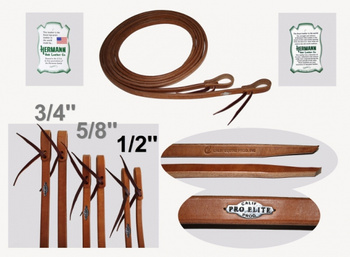 California Pro Elite Series (ex. CHAMPION)- Premium Harness Zügel - dicke Enden - 8 ft. (240cm) lang - 1/2'' (13mm)