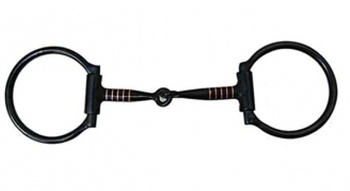 HYX - BS D-Ring Snaffle Bit - Sweet Iron - Copper Inlay - 5´´ od. 5,5´´ - 255745