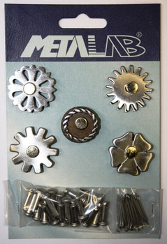 Sporenräder Set mit Stiften & Splinten - SS Brushed - #257645