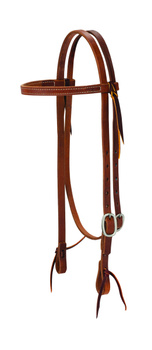 "WEAVER" - Kopfstück – Stirnband – 5/8´´ - Tie Ends – SS Buckle