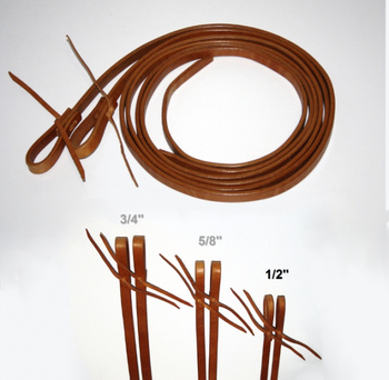 EE Tack Herman Oak Harness Leder Zügel - 1/2 '' - 13mm - ca. 8 ft. / 240cm lang