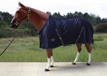 TOP SCORE - 4 in 1 Multifunktions Sommerdecke - Lycra & Fleece - BLAU - 80 (101-131)