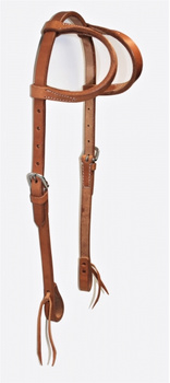 EE Tack Harness Kopfstück - Herman Oak Leather - Doppeleinohr