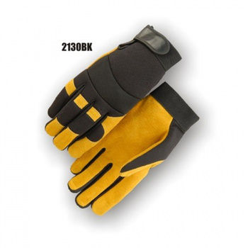Majestic GOLDEN HAWK - Pigskin Leather Glove – #2130BK - Gr. XS