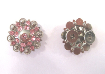 AE Concho - mit Schraube - 3/4´´ (19mm) - Pink / Rosa