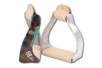 stirrups aluminium lptrick twisted cross