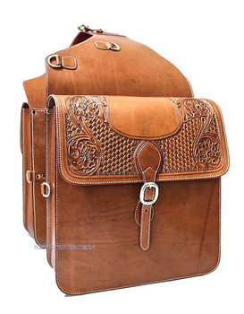 leather sakwy do siodła wi tooled