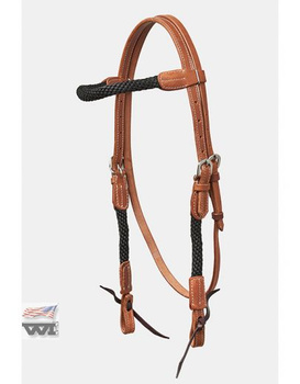 bridle wi rope / czarne