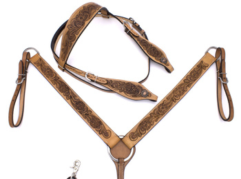 zestaw lptrick bridle + napierśnik vintage