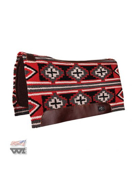 Saddle pad PROFESSIONAL'S CHOICE Fuse / black-crimson