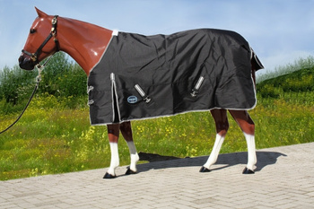 TOUGH HORSE - Regendecke MIT Unterdecke (100gr.) -1680D - SCHWARZ - 74 bis 80
