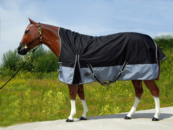 TOP SCORE Regendecke - HALF NECK - 600D - SCHWARZ - 76 und 78