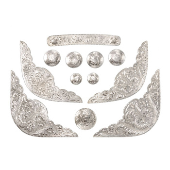 12 Piece Silver Saddle Set - #884