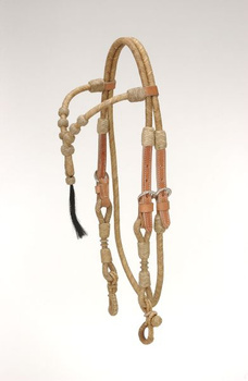 EE Tack Rawhide Kopfstück - Fut. Stirnband - Tassel