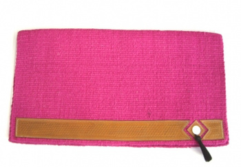 Show blanket Lederbesatz & Conchos / hot pink