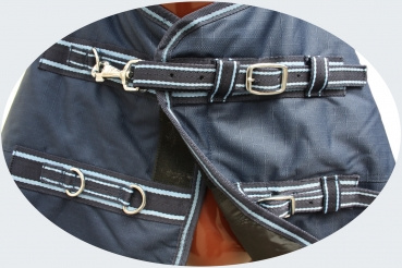 TOUGH HORSE - Regen Winterdecke - HALF NECK - 50gr. - 1200D - Größen: 74´´(125cm) bis 80´´ (155cm)