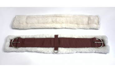 Sattelgurt mit Fleece Unterseite - versch. Größen - 28" bis 36"