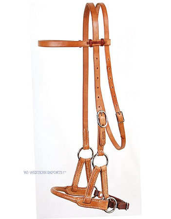 Sidepull PROFESSIONAL´S CHOICE round leather nose