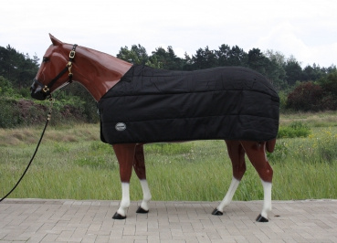 "TOUGH HORSE" - Regendecke - Half Neck - MIT Unterdecke (50gr.) -1680D - SCHWARZ - - 74" (125cm) bis 78" (145cm)