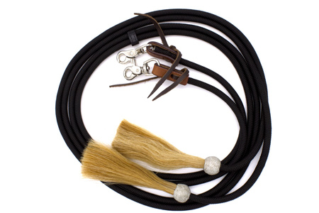 Wodze nylonowe LpTrick z frędzlami z końskiego włosia i wymiennymi karabińczykami