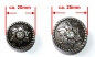 ILC Concho with Chicago Screw - ROUND / FLOWER - 2 versch. Größen (7407-05 u. 7408-06)