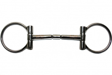 KS SS B. Allen D-Ring Snaffle – SS Roller - 5 '' oder 5,5 '' Breite (20441)