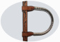CE Classic Show Kopfstück - Sterling Silver Coated - 1 Ohr - AS6016