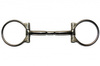 KS SS B. Allen D-Ring Snaffle – SS Roller - 5 '' oder 5,5 '' Breite (20441)