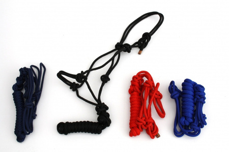 Strick Halfter - Poly Rope - mit Führstrick - verschiedene Farben