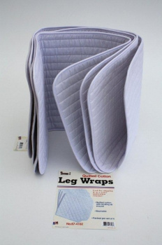 Bandagen Saddle pad's / Unterlagen - WEISS - 4er Set