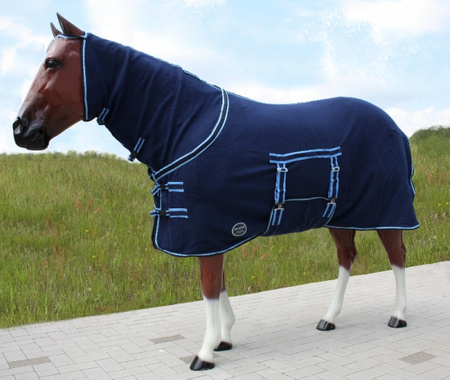 TOP SCORE Abschwitzdecke - Halsteil & Bauchlatz - BLAU - 76" bis 80"
