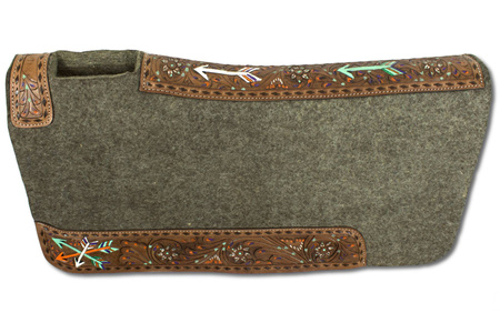 Saddle pad LpTrick z wytłaczanymi kwiatami