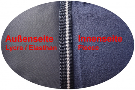 TOP SCORE - 4 in 1 Multifunktions Sommerdecke - Lycra & Fleece - BLAU - 80 (101-131)