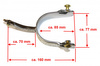 KS SS Engraved Cutting Spurs (35044M)