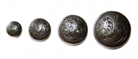 "ILC" Concho with Chicago Screw - "Laramie" - 4 versch. Größen (7128-0..)