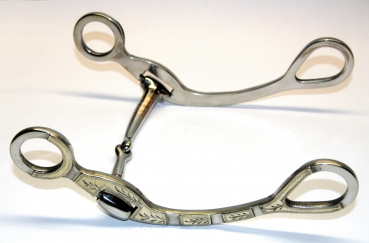 KS SS Shank Snaffle Bit - Show - 5 '' od. 5,5 '' (25113)