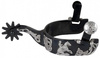 FG Spur - Black Steel Floral Reining Spur - #263130