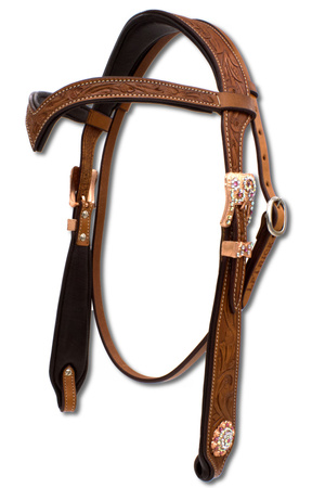 bridle lptrick z anatomiczną potylicą i naczółkiem v