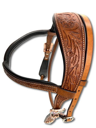 bridle lptrick z anatomiczną potylicą i naczółkiem v