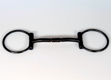 B. Allen D-Ring Snaffle Bit - Black Steel - 5 '' oder 5,5 '' Breite