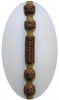 Romal Reins - Natur mit Braun Braiding - AE-168