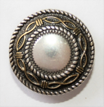 "ILC" Concho with Chicago Screw - Barbwire - 2 versch. Größen (7732/7731-10)