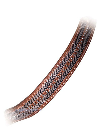 Sidepull WI with rawhide braiding and dots