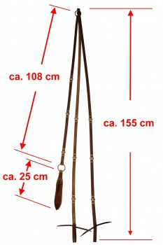 Flat Harness Romal Reins - G-159