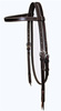 "EE Tack" Kopfstück - Stirnband - V-146 - DARK OILED