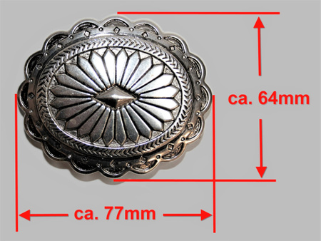 "ILC" Belt Buckle - Oval Southwest - 1749-00