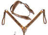 zestaw lptrick bridle + napierśnik vintage